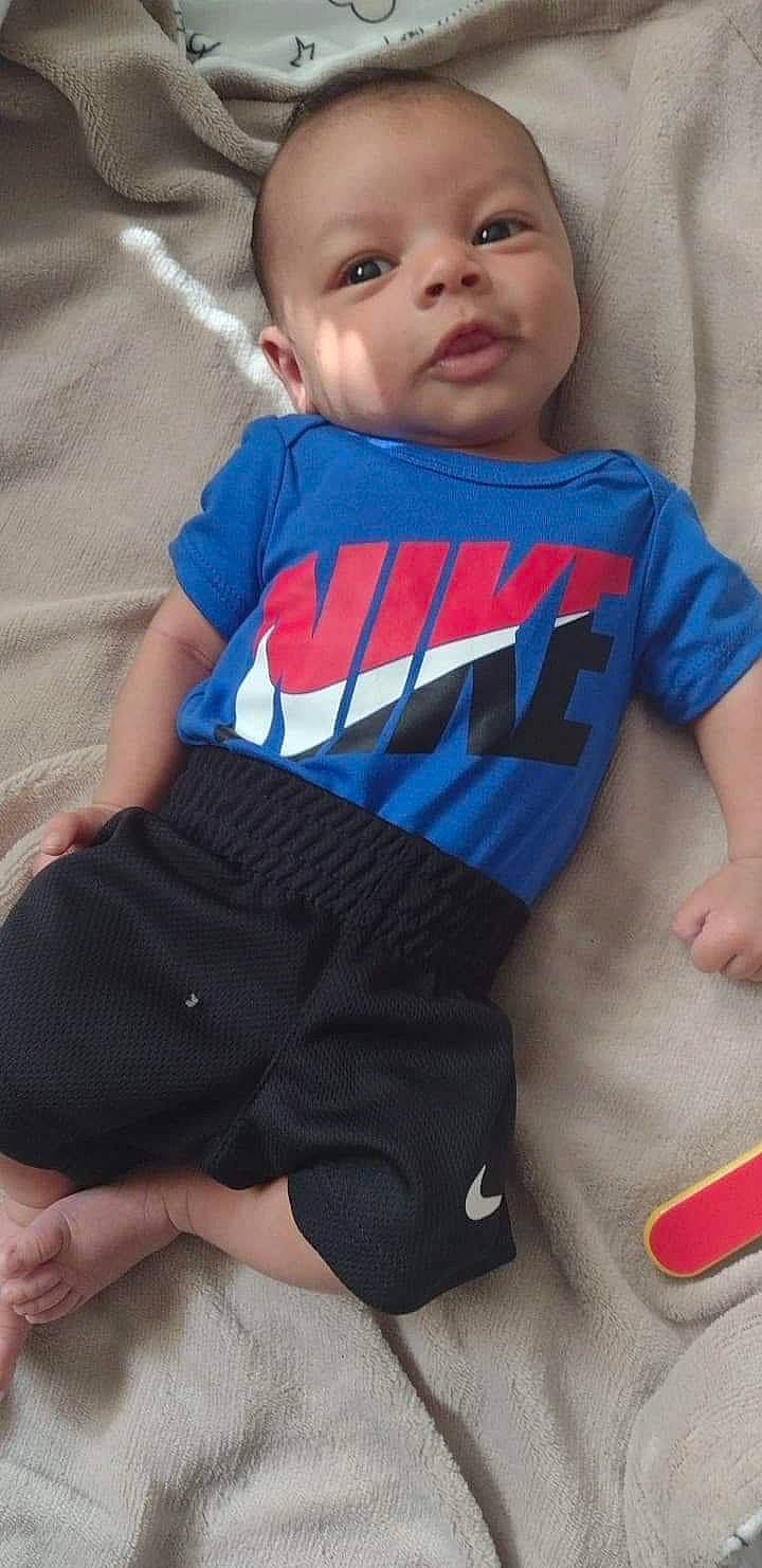 Lamar joined the competition — help win amazing prizes! baby_toddler_clothing, comfort, cool, elbow, face, facial_expression, finger, hairstyle, happy, head, joint, mouth, muscle, neck, nose, person, skin, sleeve, standing, t_shirt