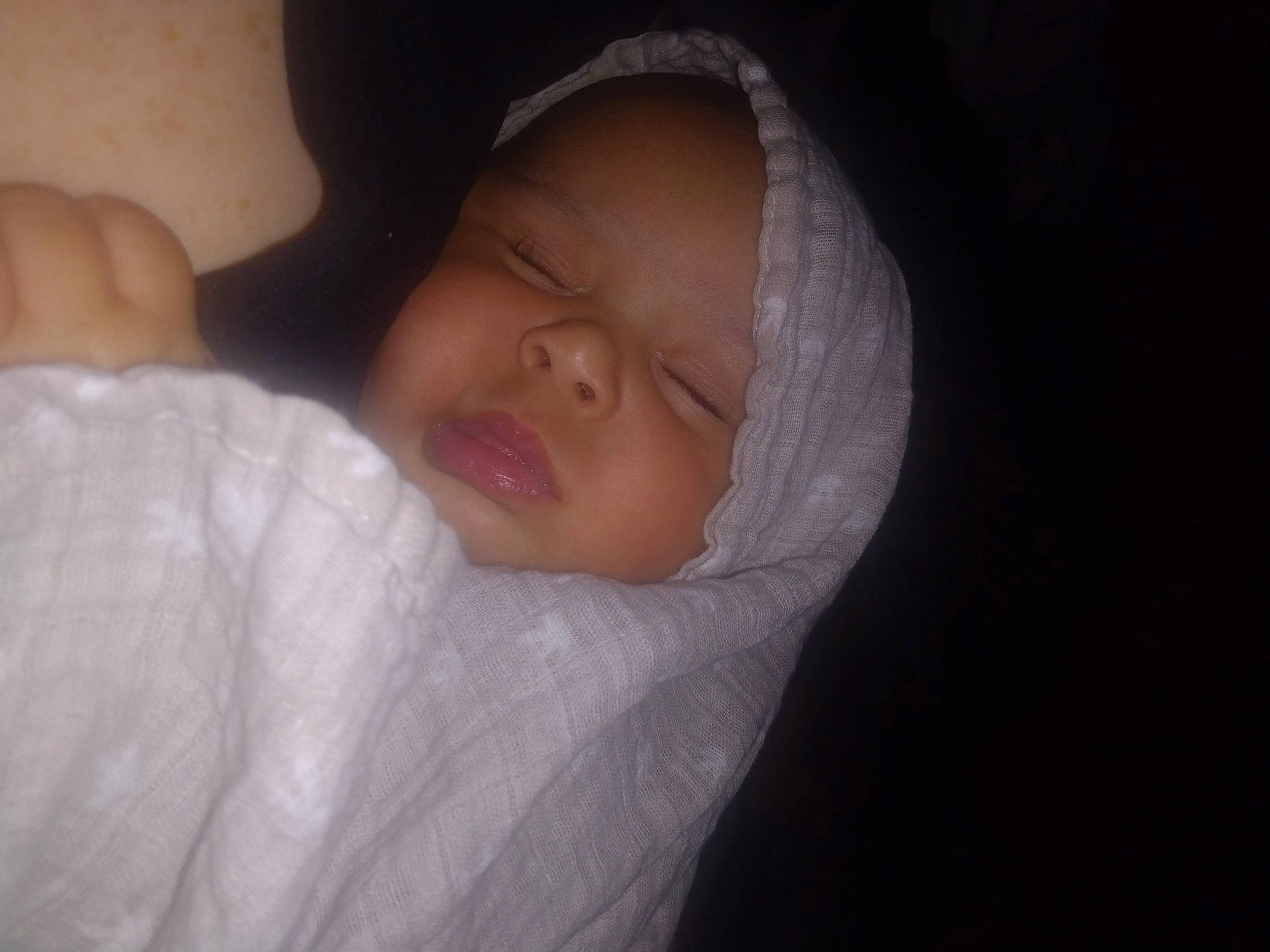 Aizen joined the competition — help win amazing prizes! baby, baby_sleeping, baby_toddler_clothing, bedtime, cheek, child, comfort, darkness, ear, eyebrow, eyelash, gesture, human_body, iris, linens, lip, mouth, nap, nose, person