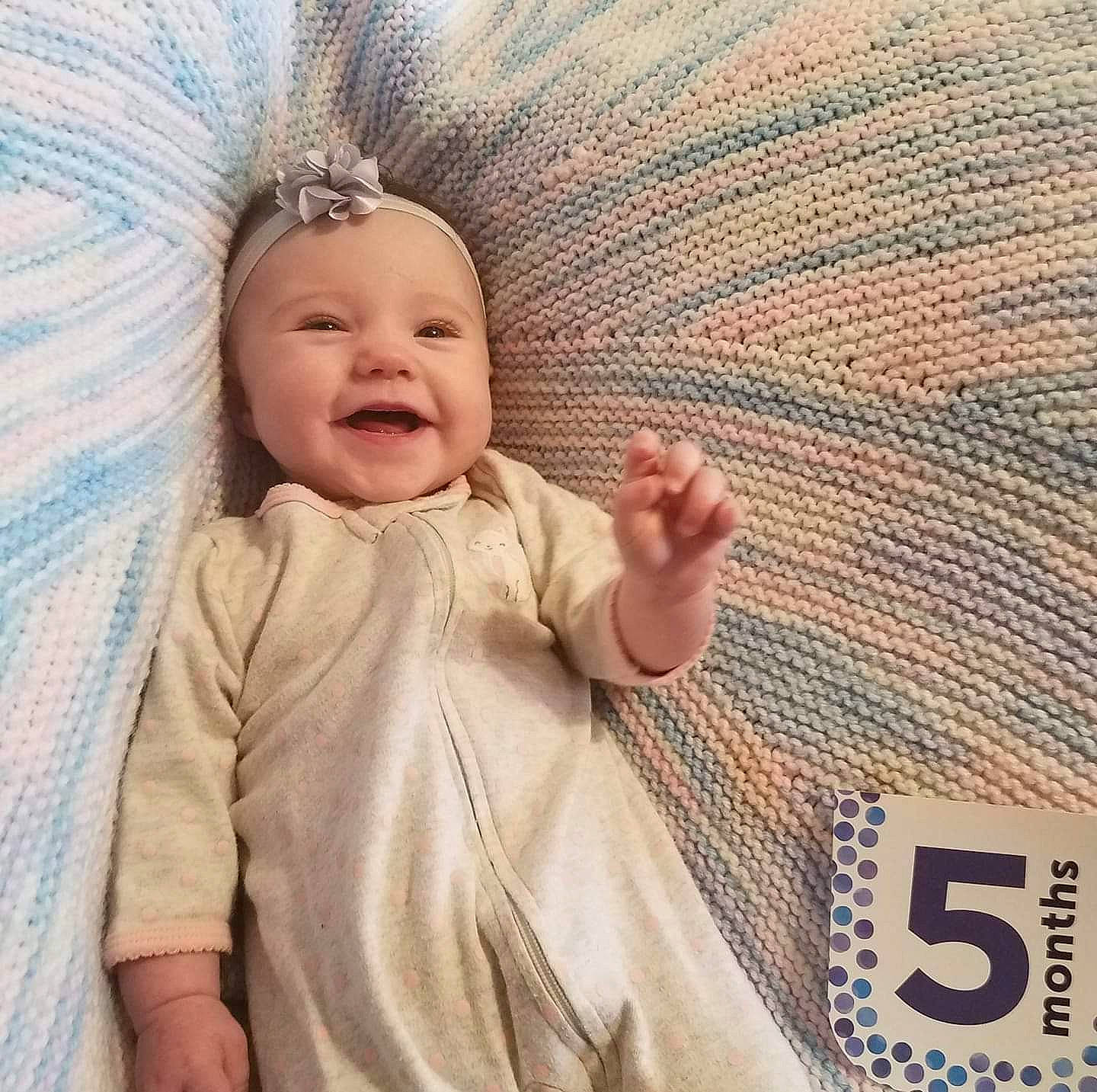Kendalyn is registered to the contest to win money with this photo: baby, baby_laughing, baby_sleeping, child, face, facial_expression, happy, head, nose, person, product, skin, smile, toddler