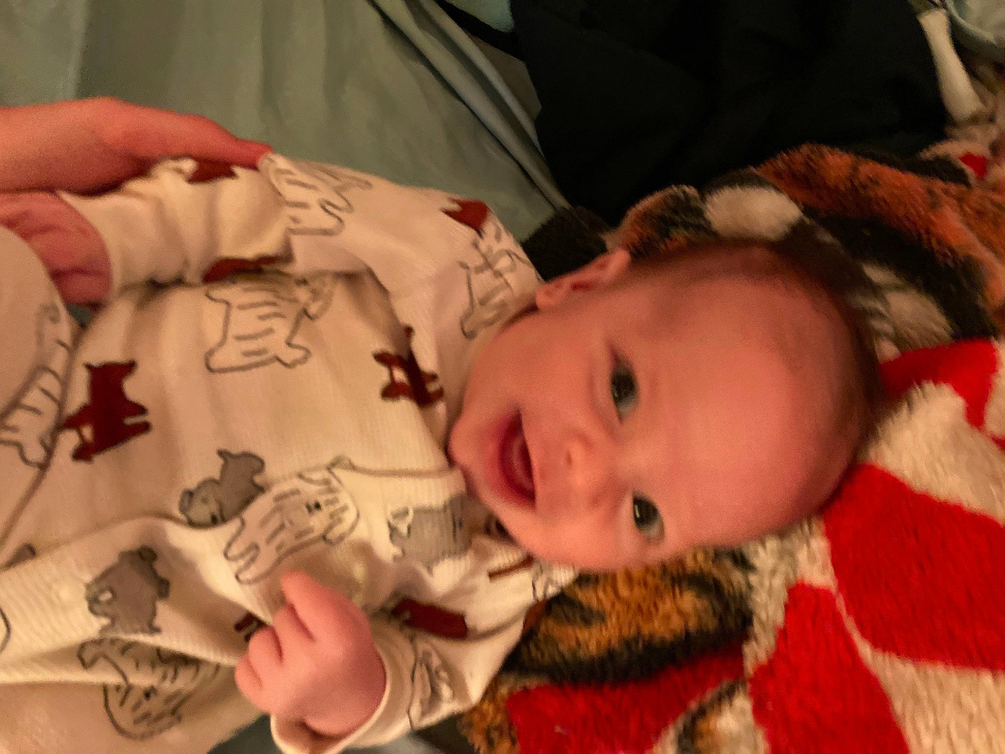 Jasiah joined the competition — help win amazing prizes! baby, baby_toddler_clothing, carmine, cheek, child, christmas, comfort, fun, fur, hand, happy, iris, lip, mouth, nose, person, room, skin, toddler, tree