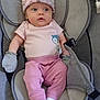 Scarlette is registered to the contest to win money with this photo: baby, bonnet, cap, car, clothing, cushion, face, furniture, hat, head, homedecor, hosiery, newborn, person, photography, portrait, sleeping, sock, transportation, vehicle