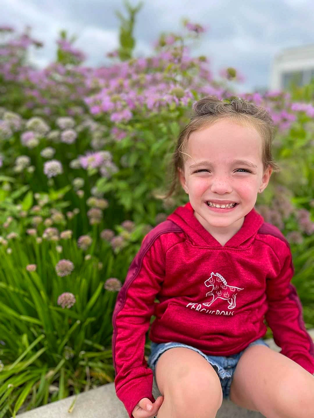 Taytum joined the competition — help win amazing prizes! baby, baby_toddler_clothing, botany, eye, flower, grass, grass_family, happy, head, iris, joy, leisure, people_in_nature, person, pink, plant, skin, sky, smile, summer