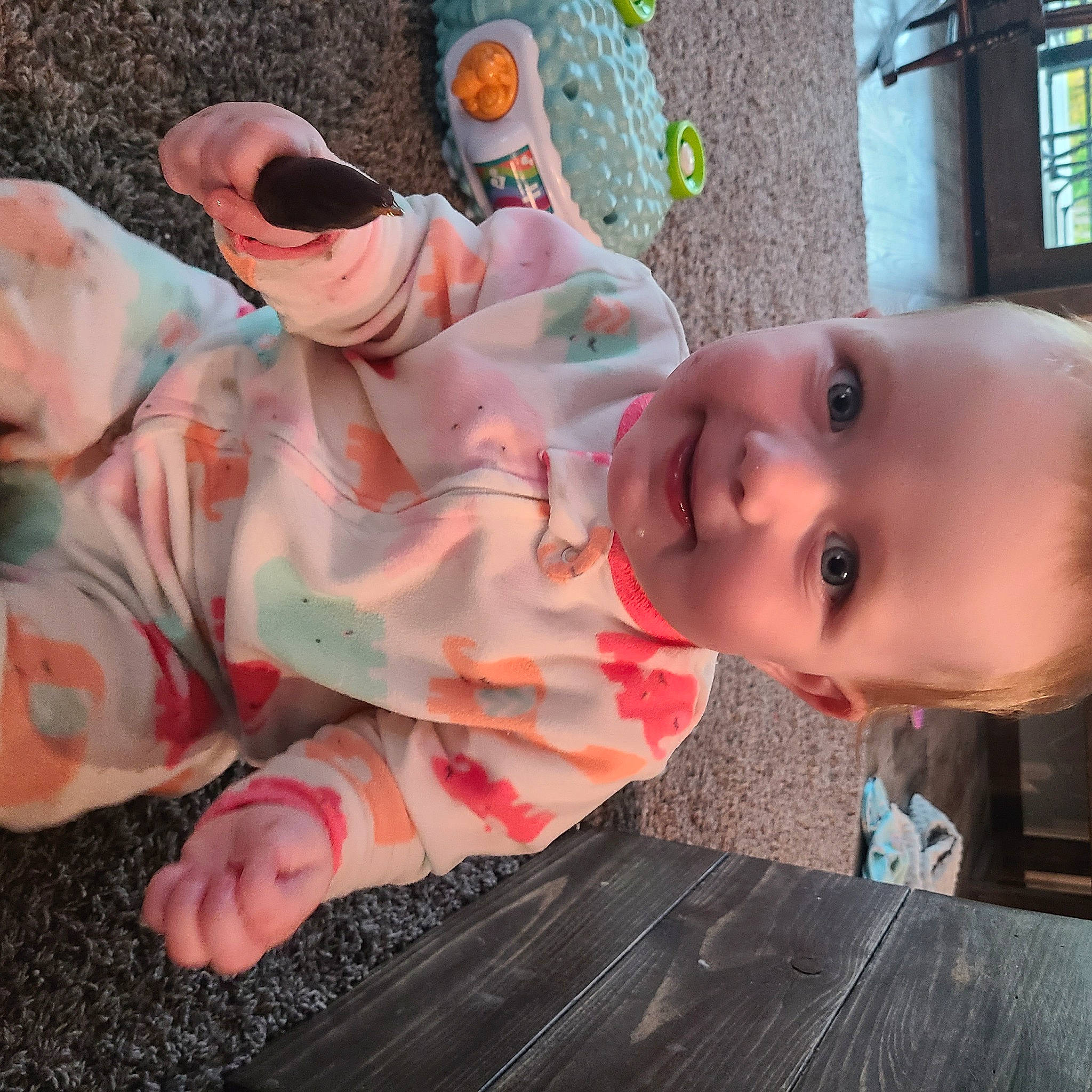 Hadley joined the competition — help win amazing prizes! baby, child, event, eyewear, finger, flesh, fun, gesture, grass, happy, human_leg, joy, leisure, mouth, nose, person, sitting, smile, sunglasses, thumb