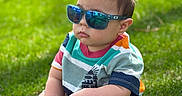 Milan joined the competition — help win amazing prizes! bracelet, casual, child, colorful_clothing, cute, daylight, footwear, grass, nature, outdoor, portrait, reflection, shoe, short_hair, sitting, summer, sunglasses, sunny, toddler, young_child