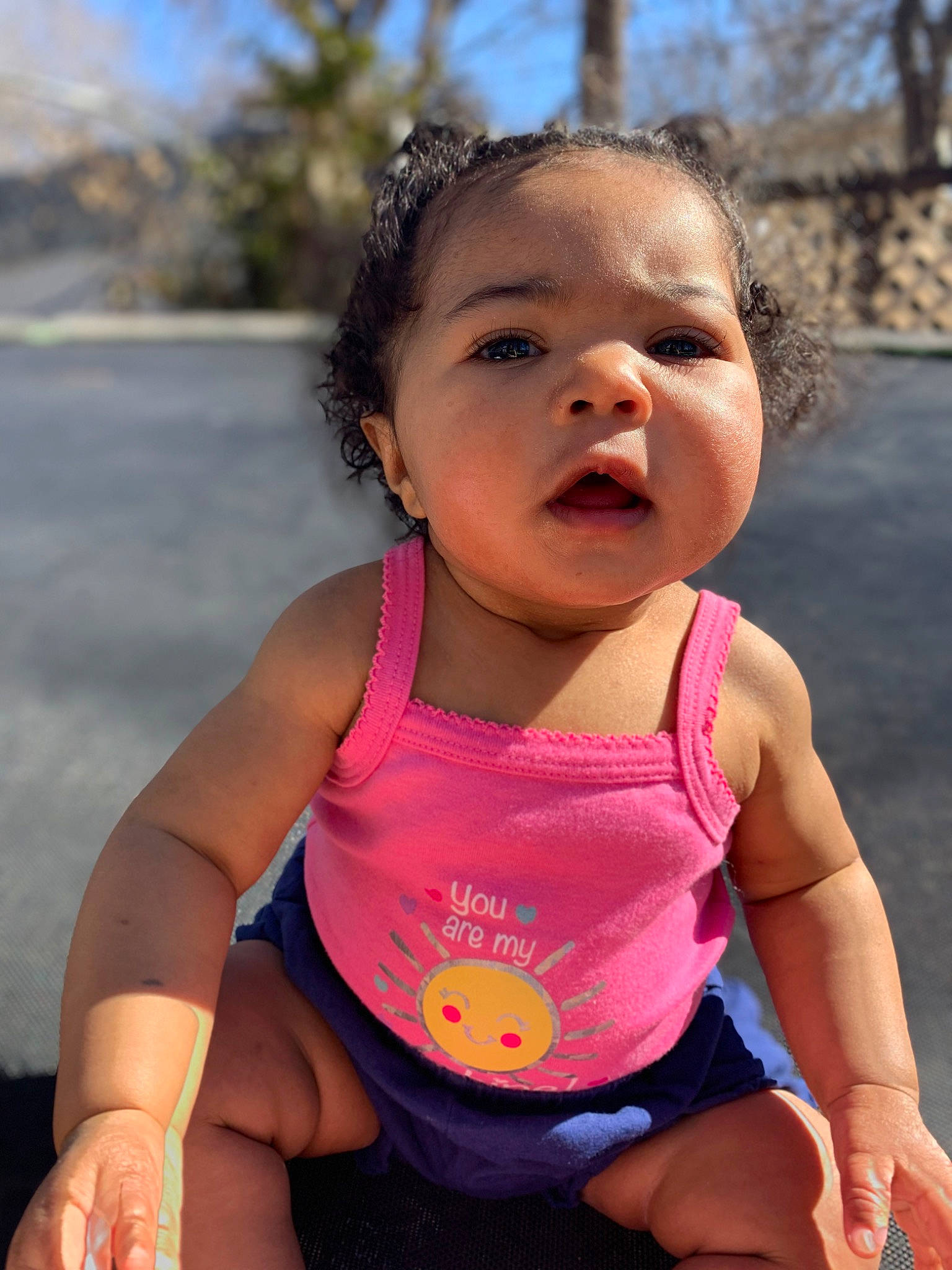 Malani joined the competition — help win amazing prizes! active_tank, baby, baby_toddler_clothing, cheek, child, fun, happy, leisure, neck, people_in_nature, person, personal_protective_equipment, pink, recreation, skin, sky, summer, thigh, toddler, water