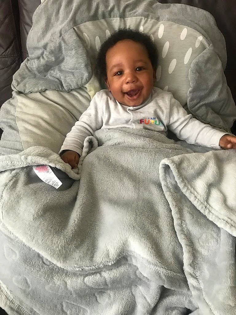 Kaycén joined the competition — help win amazing prizes! baby, baby_products, baby_toddler_clothing, bedding, black, child, comfort, eye, face, fun, happy, joy, linens, outerwear, person, sleeve, smile, style, t_shirt, textile