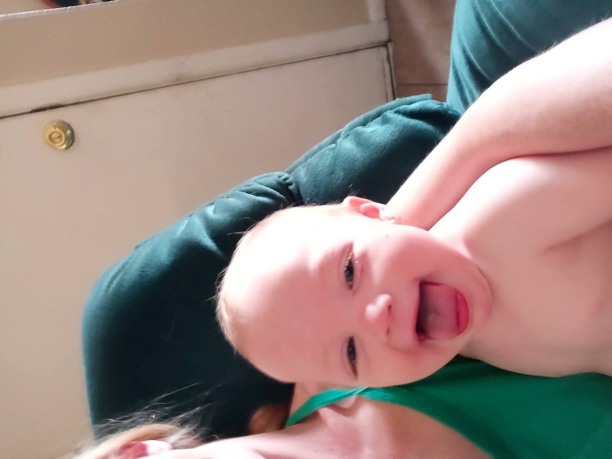 Kenzlee joined the competition — help win amazing prizes! audio_equipment, baby, black_hair, chest, eye, eyebrow, eyelash, gesture, happy, head, leg, lip, mouth, nail, neck, nose, person, skin, smile, thigh