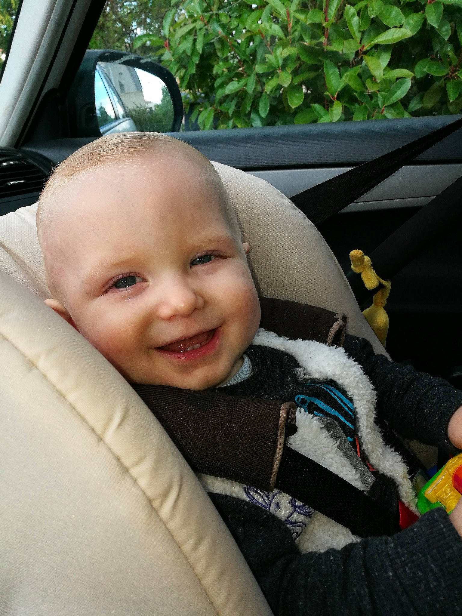 Keywen participe au concours pour gagner de l'argent avec cette photo : boy, car_seat, cheek, child, day, ear, eye, fun, girl, happiness, infant, joy, person, product, skin, smile, toddler