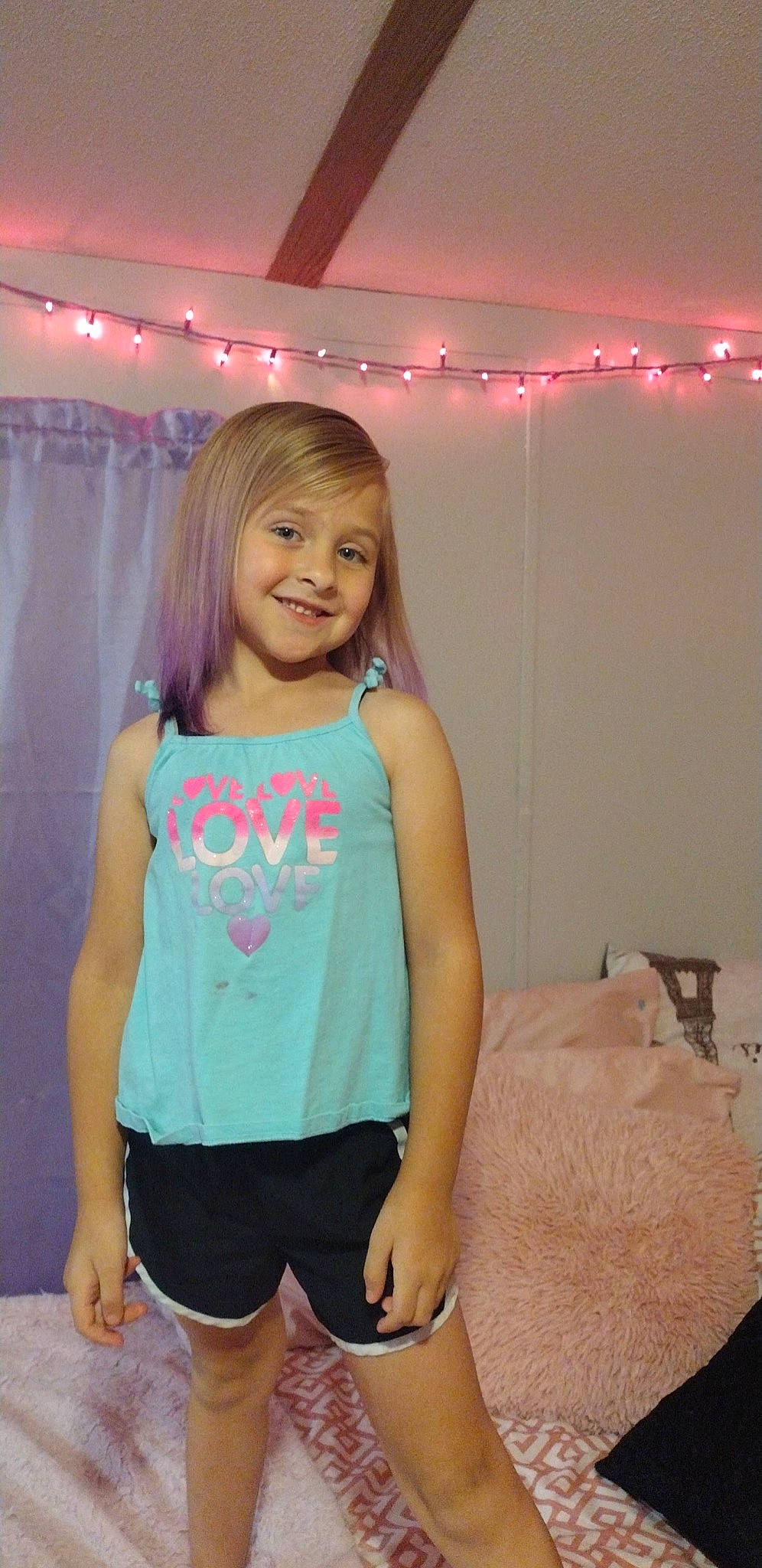 Jayde joined the competition — help win amazing prizes! abdomen, electric_blue, fashion, fashion_design, fun, hairstyle, happy, human_leg, joy, knee, long_hair, magenta, person, pink, shoulder, sleeve, smile, sportswear, t_shirt, thigh