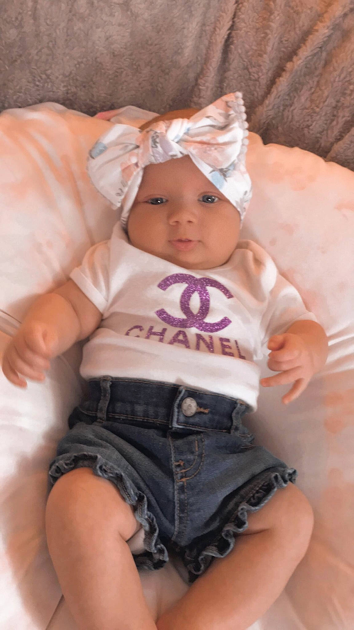 Gracie Ann joined the competition — help win amazing prizes! abdomen, baby, baby_sleeping, baby_toddler_clothing, cheek, chest, comfort, eye, face, finger, headwear, human_body, lip, muscle, person, pink, skin, sleeve, stomach, thigh