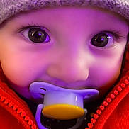 Justin joined the competition — help win amazing prizes! baby, baby_toddler_clothing, beauty, cap, cheek, child, drinking, drinkware, eye, face, facial_expression, lip, magenta, nose, organ, pink, product, purple, toddler, violet