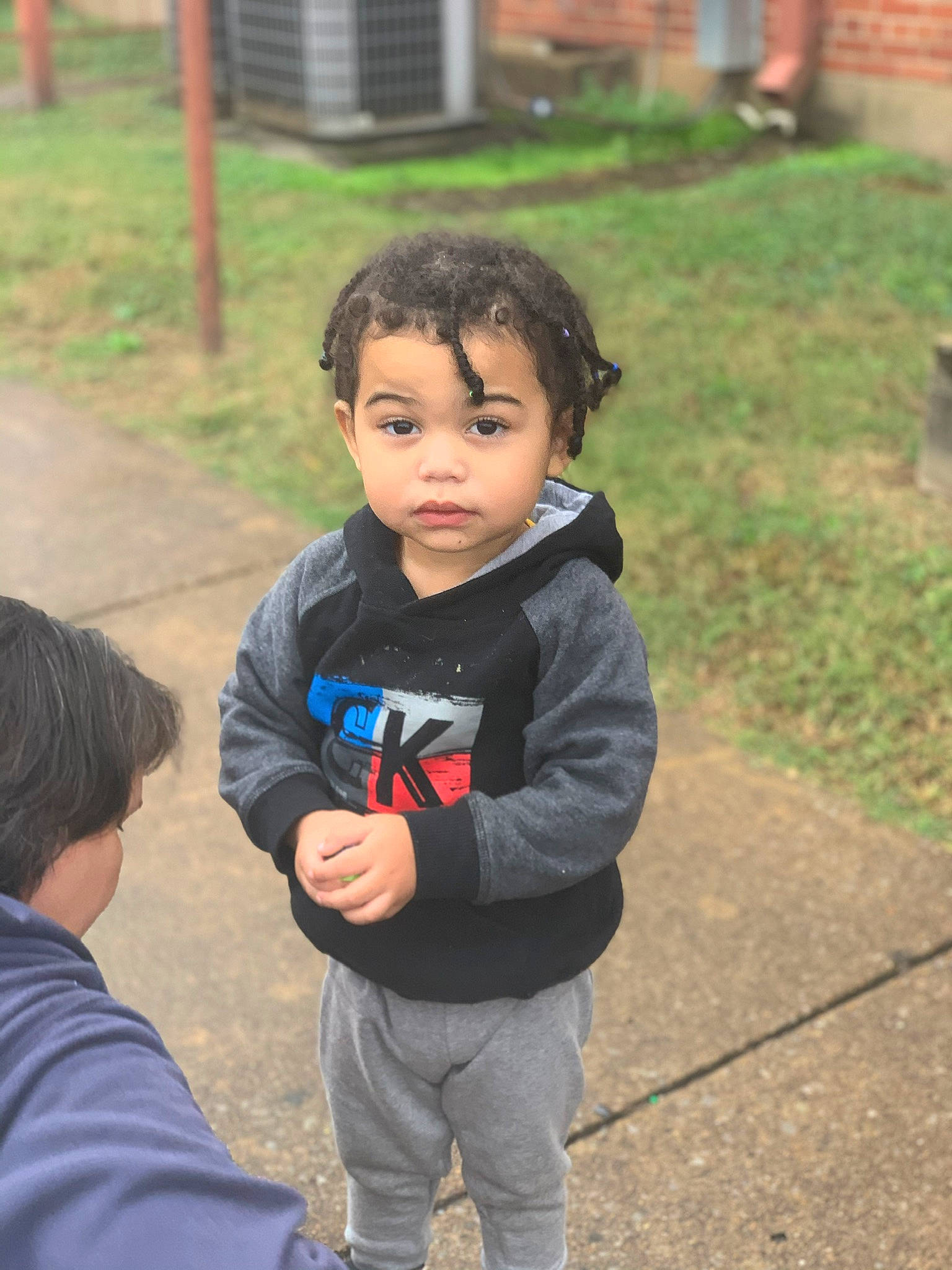 Carson joined the competition — help win amazing prizes! baby, cheek, child, face, grass, head, leisure, people, person, plant, play, recreation, skin, smile, toddler, tourism, tree, vacation