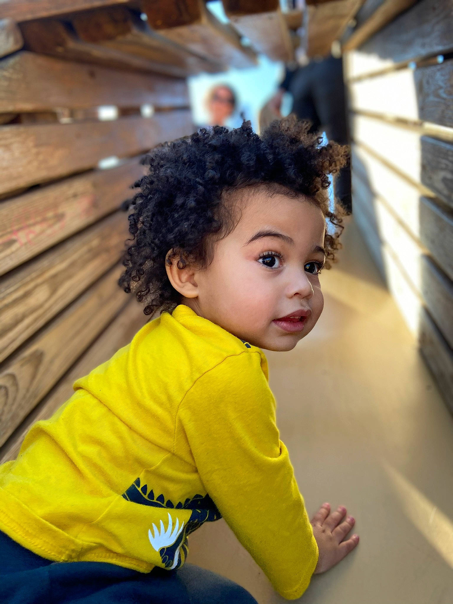 Carson joined the competition — help win amazing prizes! child, child_model, hair, hairstyle, outerwear, person, play, toddler, yellow