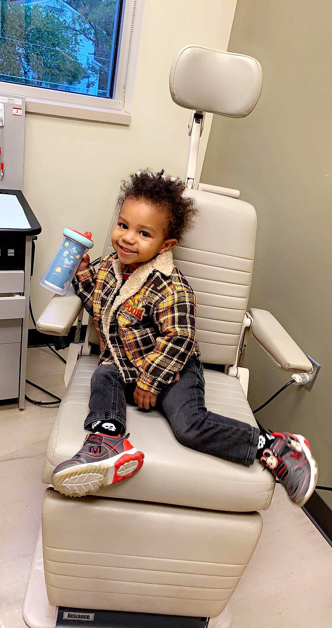 Landyn joined the competition — help win amazing prizes! air_travel, boot, chair, child, comfort, fashion_design, health_care, home_appliance, human_leg, joint, joy, knee, lamp, person, picture_frame, product, room, service, sitting, smile