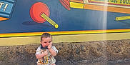 Landon joined the competition — help win amazing prizes! baby, bodypart, city, clothing, cream, dessert, face, finger, food, footwear, head, icecream, pants, path, person, photography, portrait, shoe, shorts, sitting