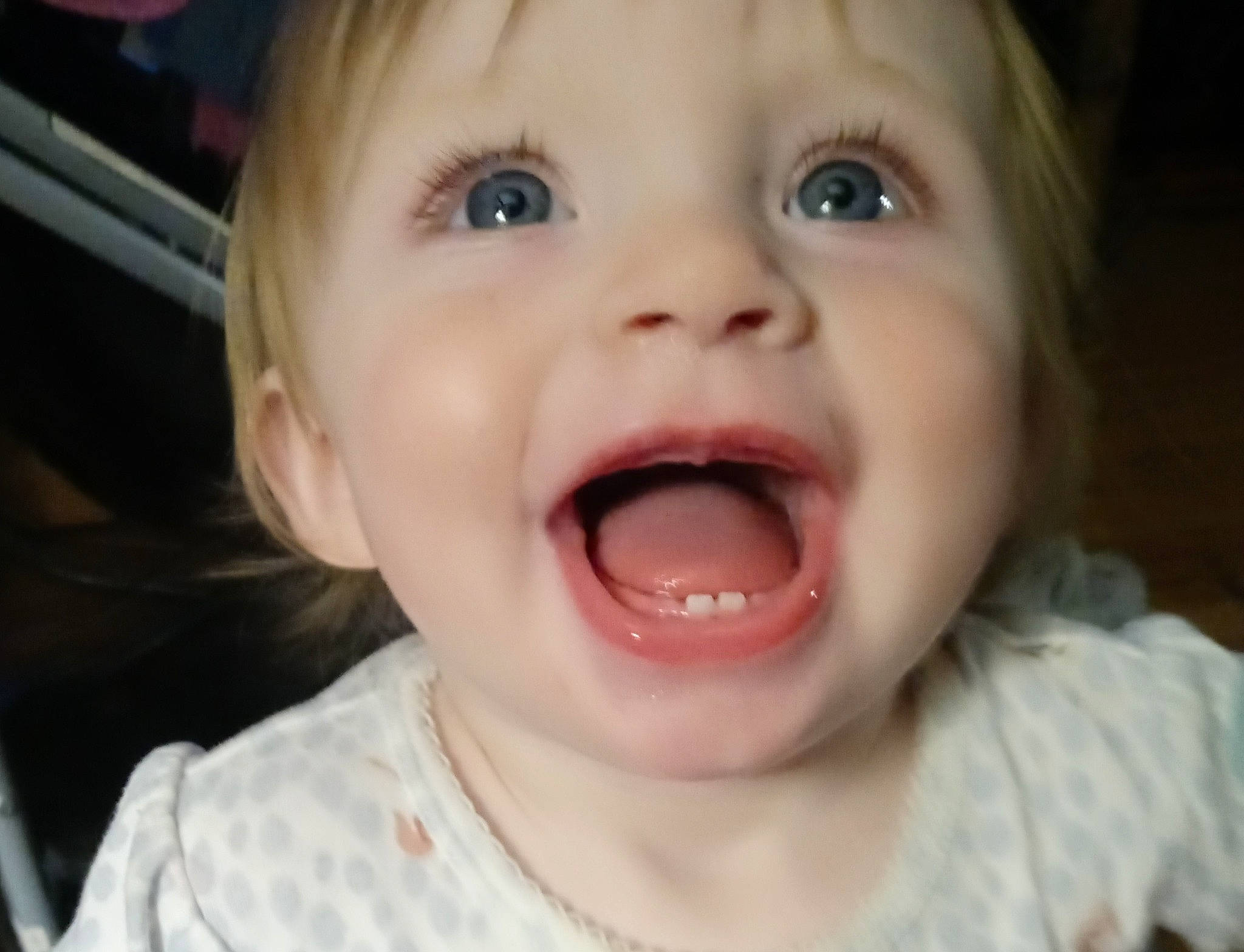 Isabella joined the competition — help win amazing prizes! baby, cheek, chin, ear, eyebrow, eyelash, facial_expression, fun, happy, human_body, iris, jaw, lip, mouth, nose, person, skin, smile, toddler, tongue