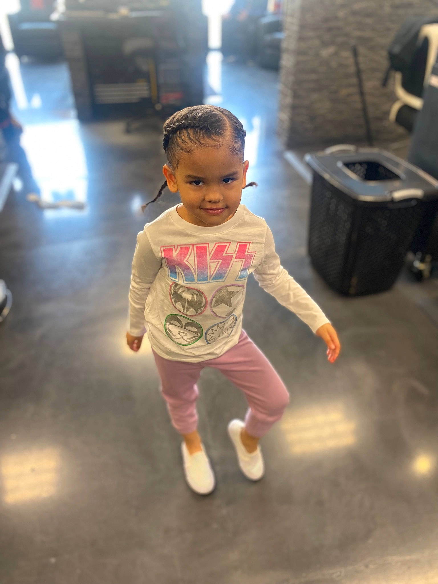 Amaya joined the competition — help win amazing prizes! baby, baby_toddler_clothing, box, child, floor, flooring, fun, hairstyle, happy, human_leg, joy, leisure, person, recreation, sitting, sleeve, t_shirt, toddler, vacation, waste_container