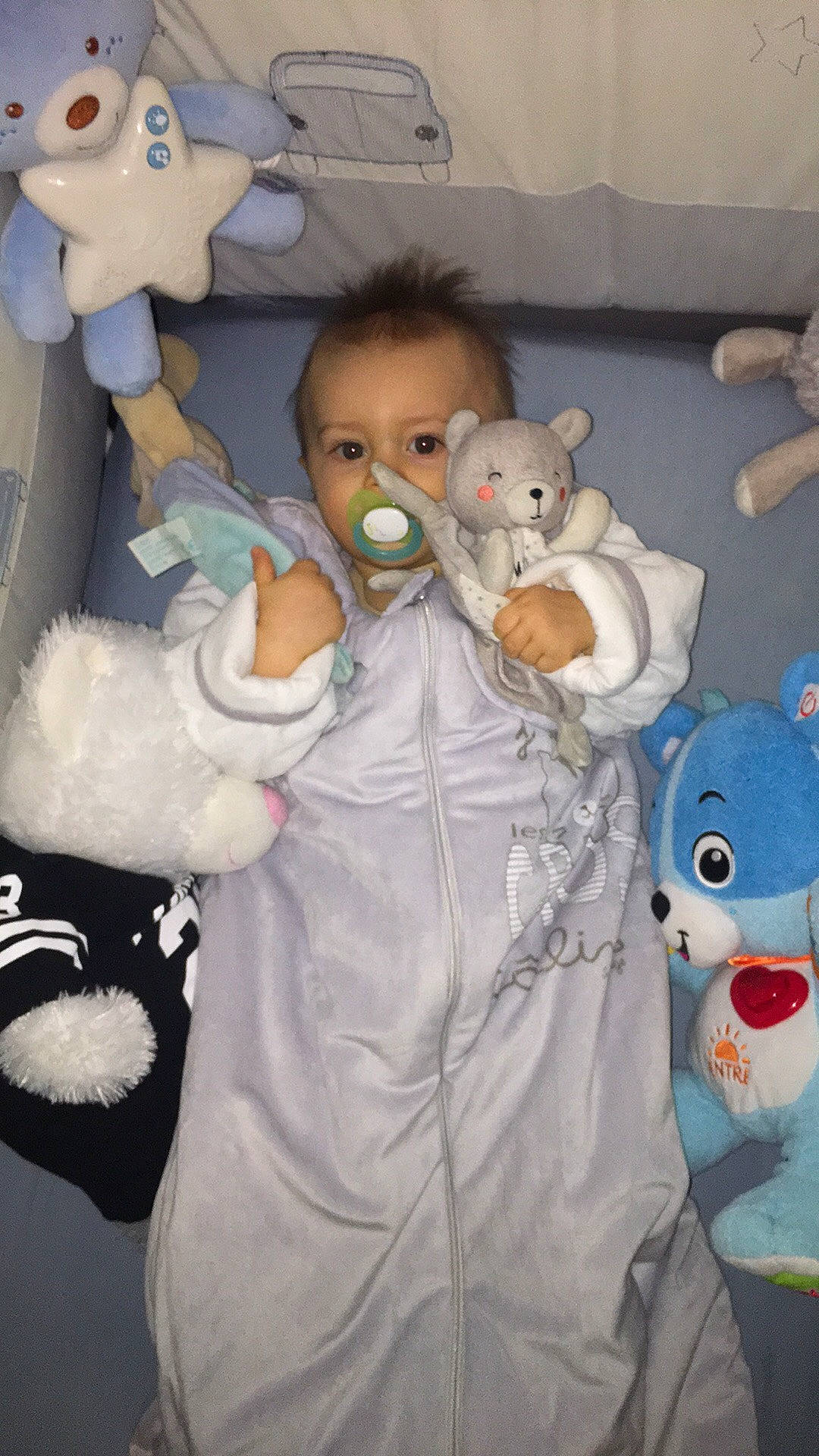 Ivan participe au concours pour gagner de l'argent avec cette photo : child, fun, infant, material, person, play, plush, product, room, stuffed_toy, teddy_bear, textile, toddler, toy