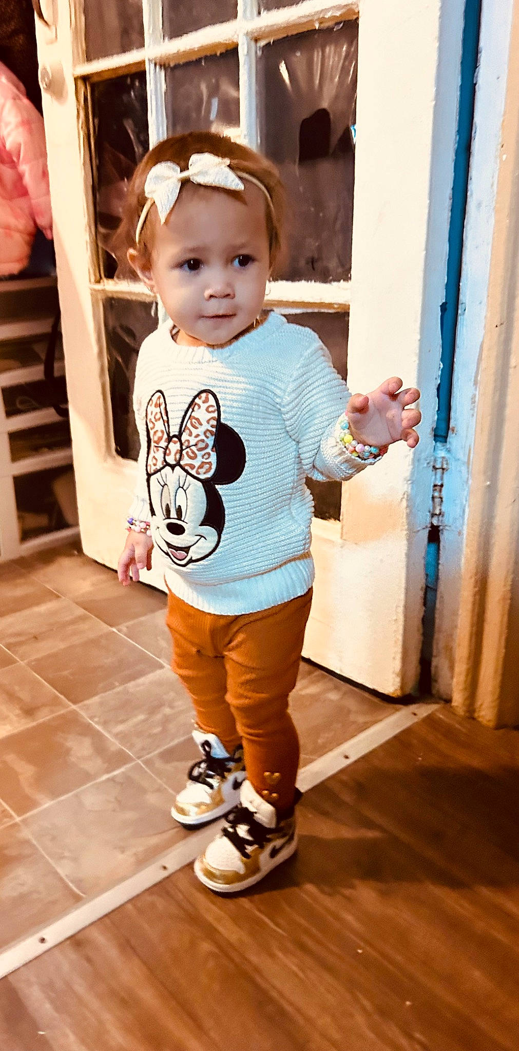 Jayliah joined the competition — help win amazing prizes! baby, baby_toddler_clothing, blue, child, electric_blue, eye, face, flash_photography, flooring, fun, happy, pattern, person, photograph, sleeve, snapshot, standing, t_shirt, toddler, white