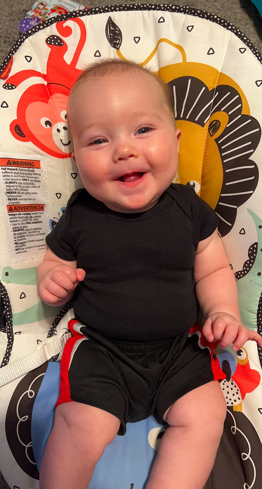 Benton joined the competition — help win amazing prizes! arm, baby, baby_toddler_clothing, cheek, chin, eye, facial_expression, hairstyle, head, human, human_body, mouth, muscle, neck, organ, person, product, skin, sleeve, smile