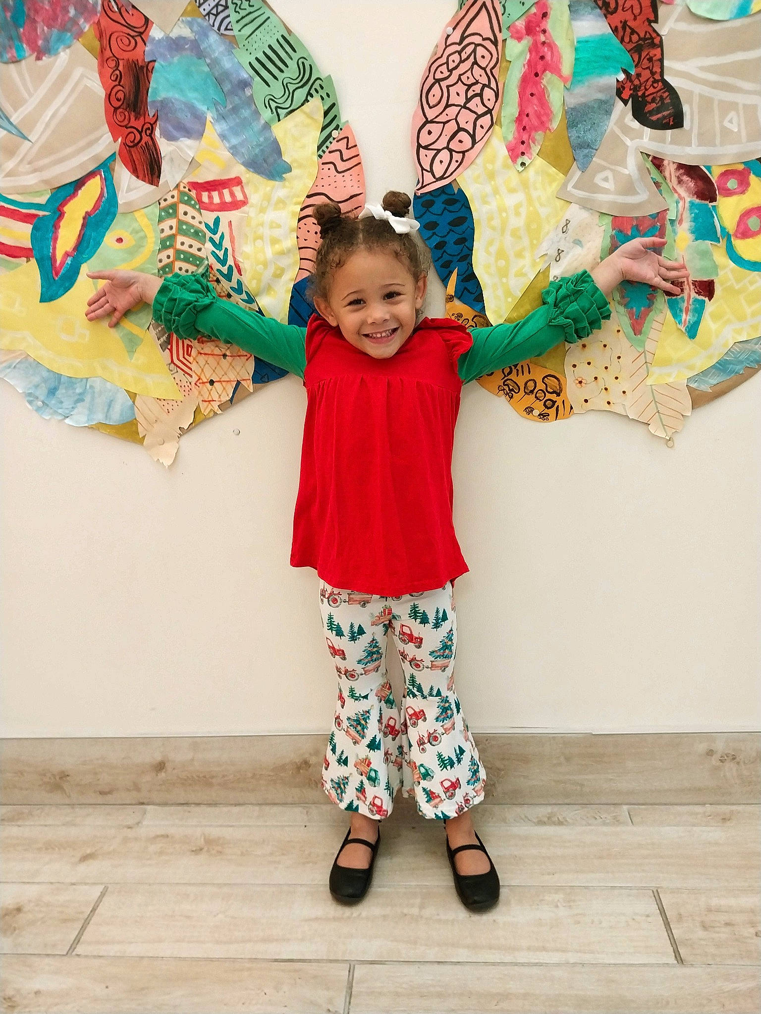 Avyanna joined the competition — help win amazing prizes! art, baby_toddler_clothing, child, costume, event, fashion_accessory, fun, happy, joy, magenta, pajamas, pattern, person, pink, room, sleeve, smile, t_shirt, textile, toddler