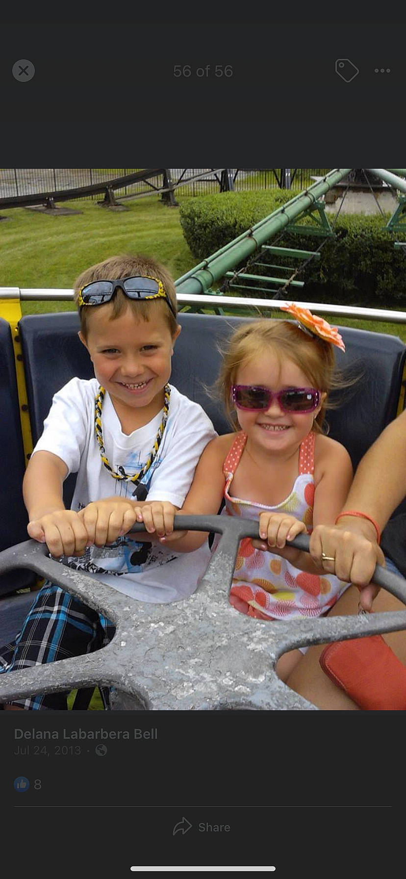 Ethan And Jaylie joined the competition — help win amazing prizes! automotive_design, automotive_exterior, bumper, child, cool, event, eyewear, fun, glasses, goggles, grass, happy, headwear, joy, leisure, motor_vehicle, person, personal_protective_equipment, recreation, smile