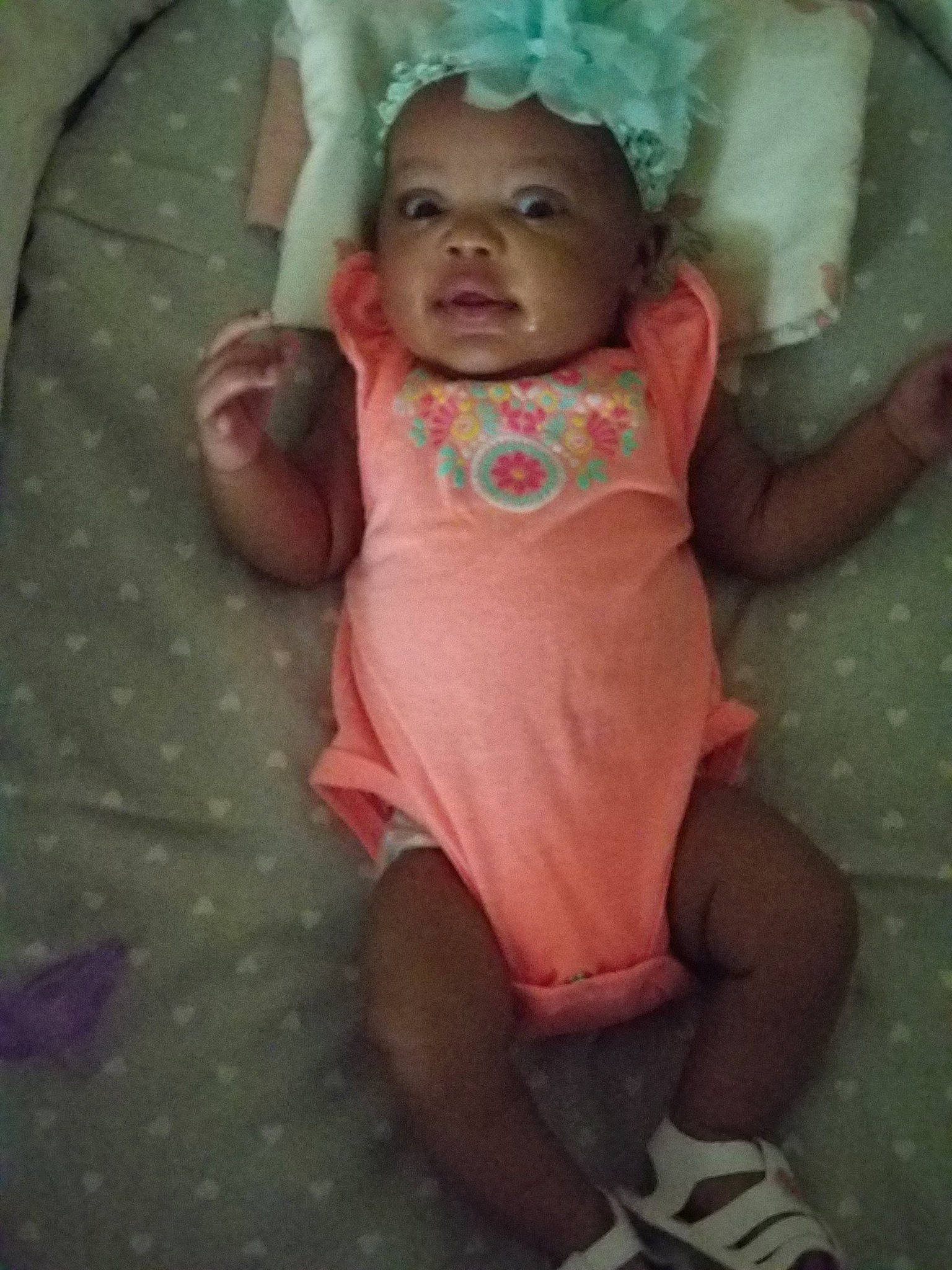 Sa'Niyah joined the competition — help win amazing prizes! arm, baby, baby_products, birth, cheek, child, diaper, person, pink, skin, smile, toddler