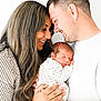 Elsie is registered to the contest to win money with this photo: baby, newborn, woman, man, family, love, smile, holding, closeup, portrait, happy, parent, mother, father, tenderness, peaceful, indoor, people, face, caring