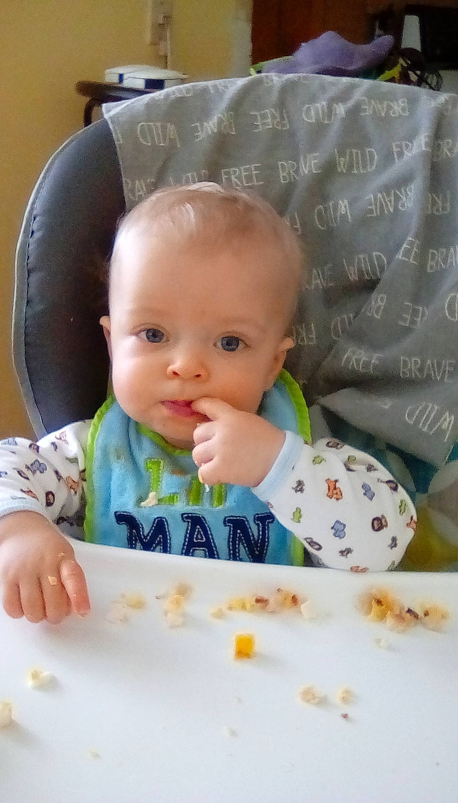 Creedence joined the competition — help win amazing prizes! baby, cheek, child, eating, head, person, skin, toddler