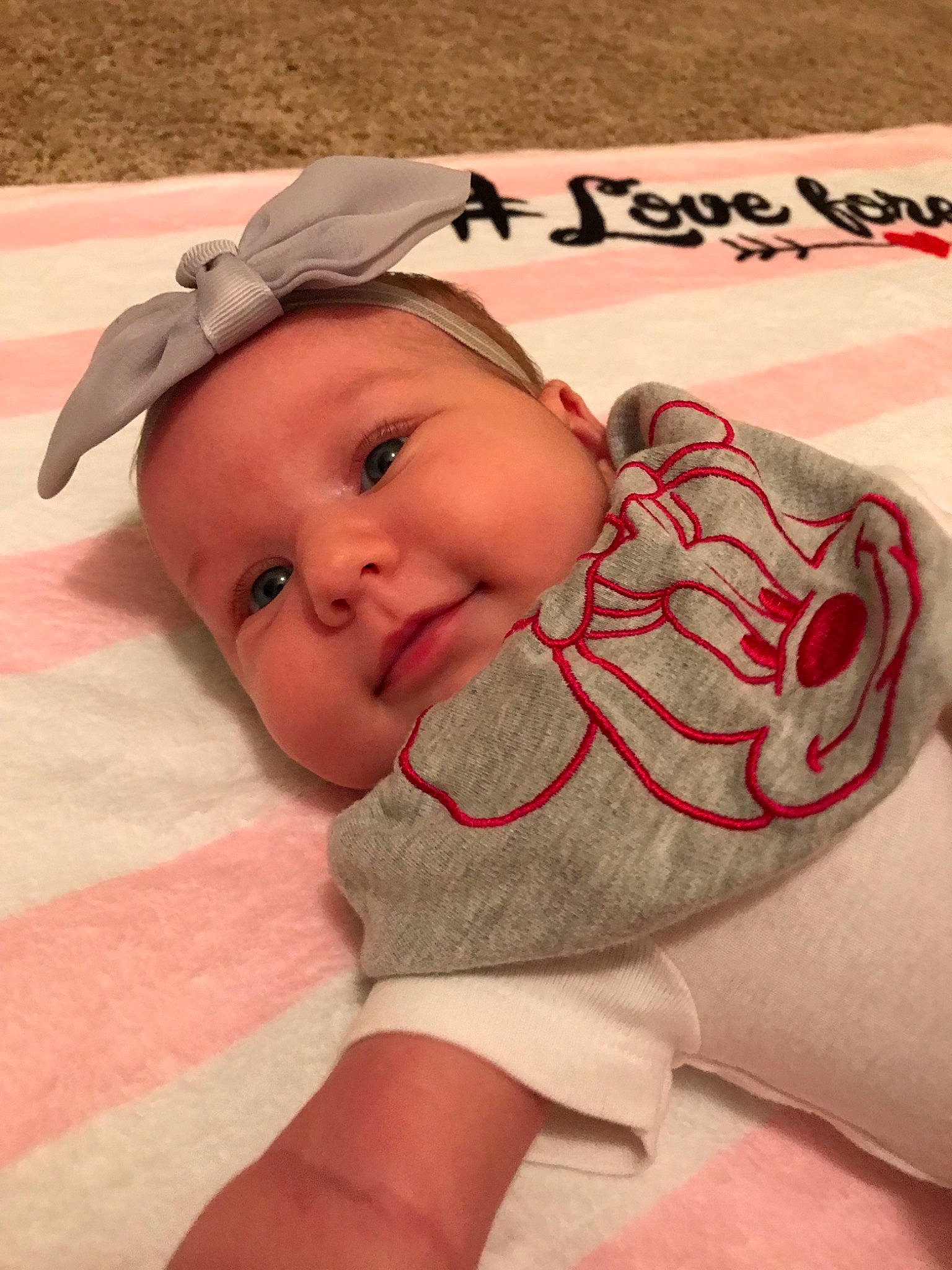 Natalya joined the competition — help win amazing prizes! baby, baby_toddler_clothing, cheek, child, hair_accessory, head, headband, headgear, mouth, person, pink, skin, toddler