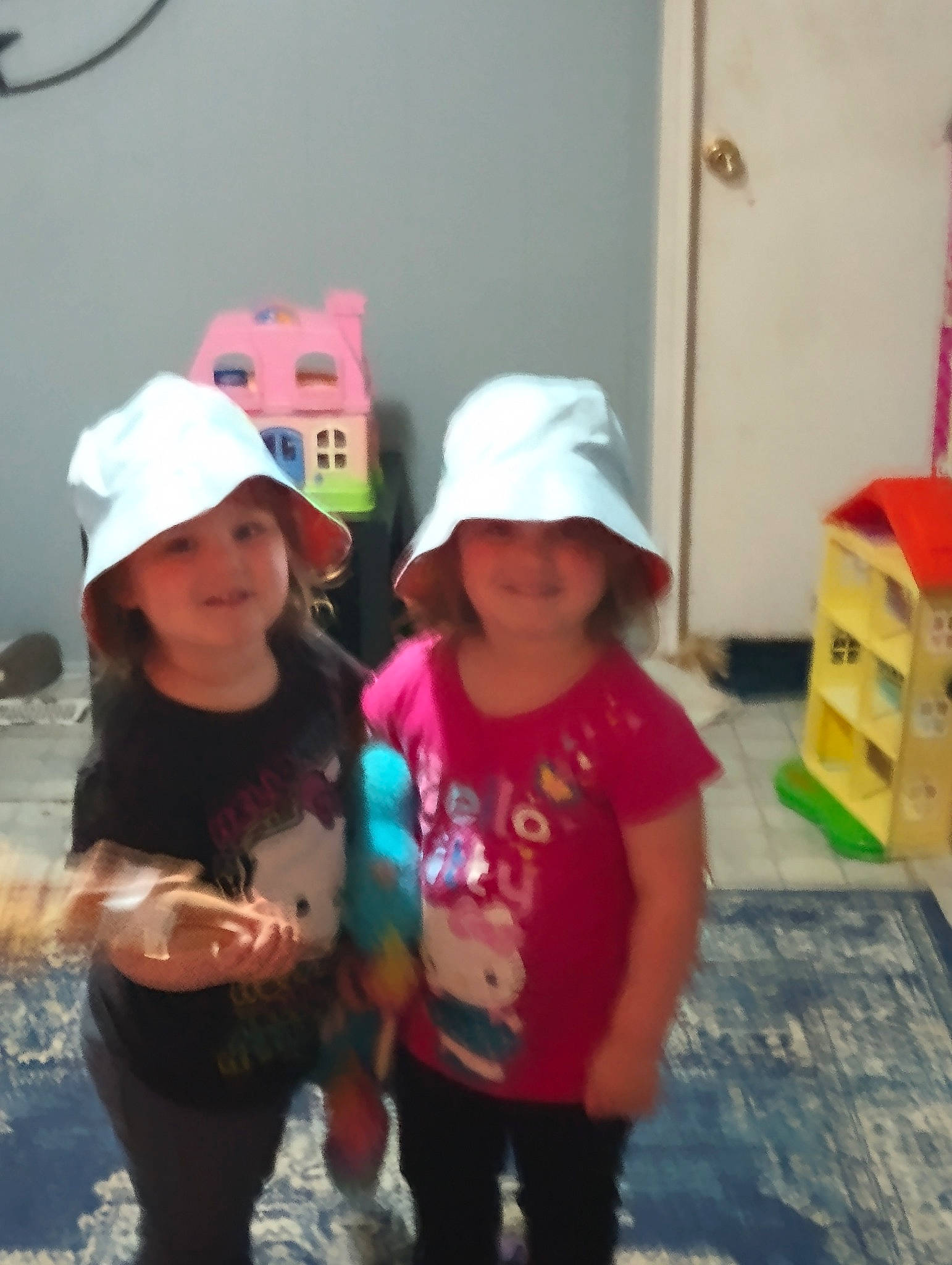 Miyah And Coraline is registered to the contest to win money with this photo: baseball_cap, cap, child, event, fashion_accessory, fun, happy, hat, headgear, headwear, joy, leisure, magenta, person, personal_protective_equipment, play, recreation, sleeve, smile, snapshot