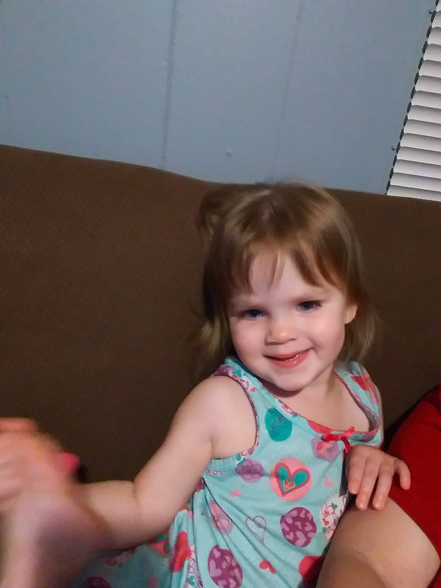 Hayzel is registered to the contest to win money with this photo: arm, baby, child, ear, finger, fun, gesture, hand, joy, leg, person, play, skin, smile, thumb, toddler