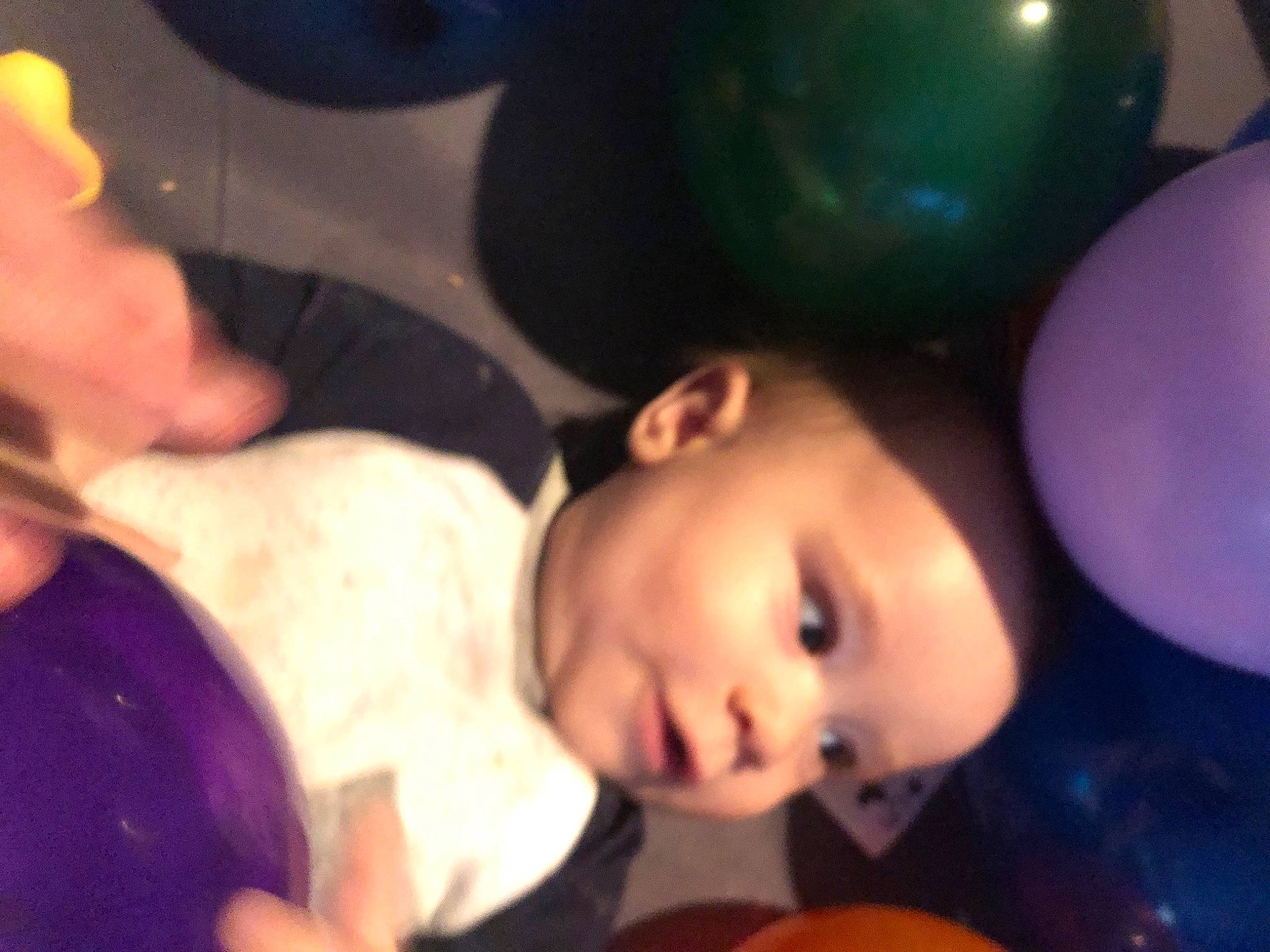 Elijah joined the competition — help win amazing prizes! baby, ball, balloon, cheek, child, cloud, darkness, event, flash_photography, fun, happy, night, nose, party, party_supply, person, room, space, toddler, toy