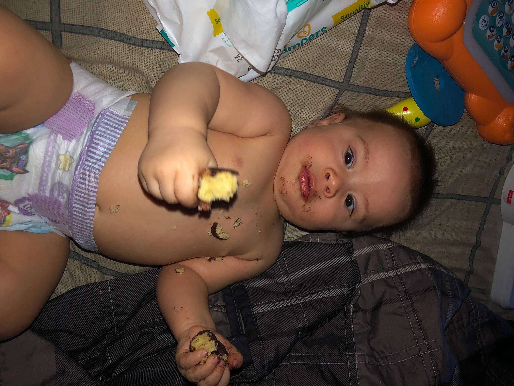 Elijah joined the competition — help win amazing prizes! abdomen, baby, chest, child, elbow, finger, flash_photography, fun, happy, human_leg, jewellery, mouth, nail, navel, person, skin, stomach, thigh, toddler, toy