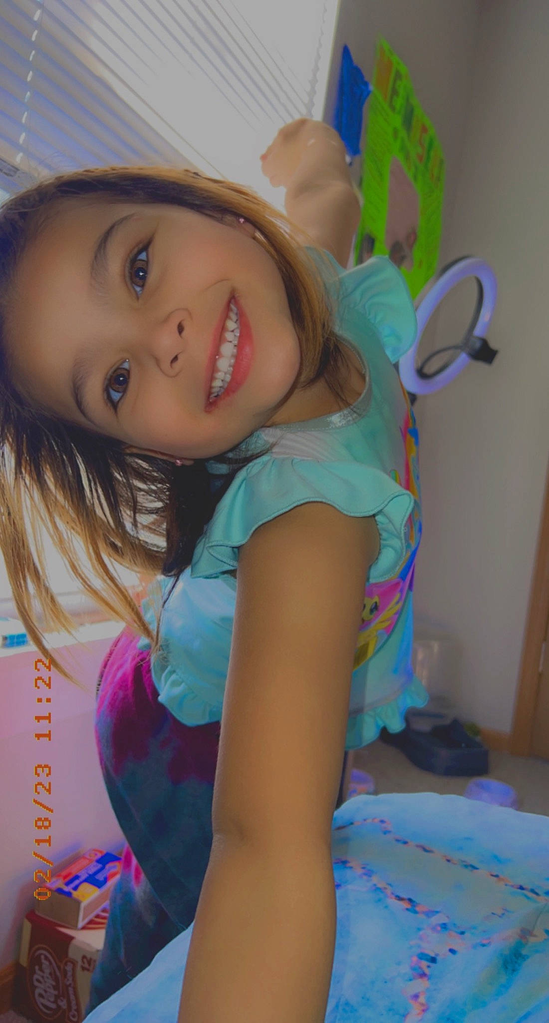 Melody is registered to the contest to win money with this photo: black_hair, blond, cheek, eye, eyebrow, eyelash, face, happy, human_body, iris, joy, leisure, long_hair, mouth, neck, person, pink, shoulder, skin, smile