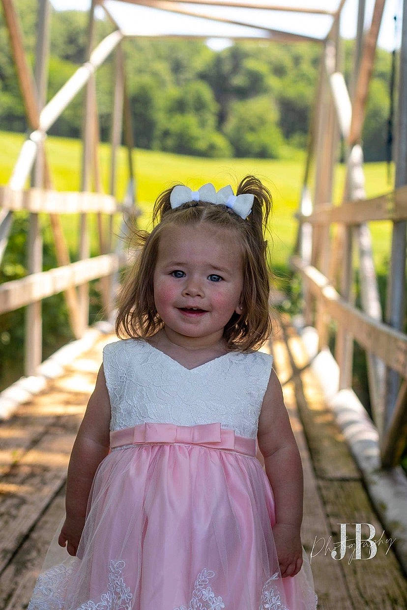 Kynslee joined the competition — help win amazing prizes! baby_toddler_clothing, clothing, day_dress, dress, eye, face, grass, happy, head, iris, joy, leisure, people_in_nature, person, pink, plant, shoulder, skin, smile, sunglasses