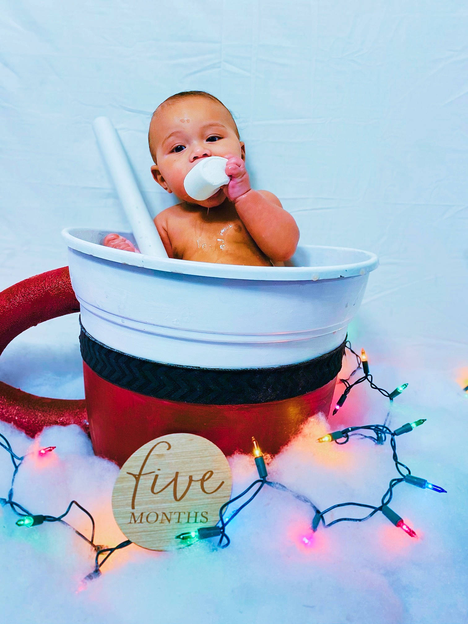 Donte joined the competition — help win amazing prizes! baby, baby_products, bathing, ceramic, child, dishware, drinkware, electric_blue, facial_expression, fictional_character, font, illustration, ingredient, liquid, paint, painting, person, porcelain, serveware, sitting