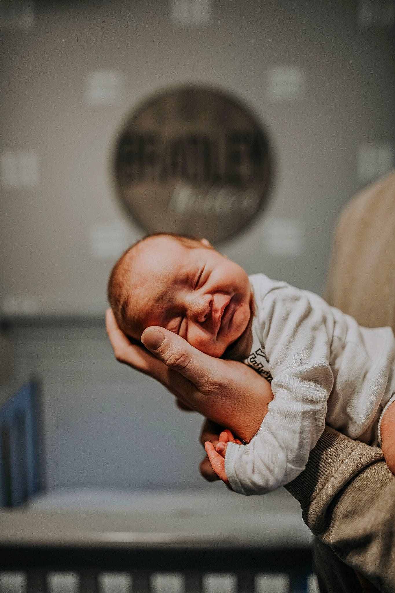 Bradley joined the competition — help win amazing prizes! baby, baby_toddler_clothing, cheek, child, circle, comfort, elbow, facial_expression, finger, flash_photography, fun, gesture, happy, nail, person, room, sitting, sleeve, thumb, toddler