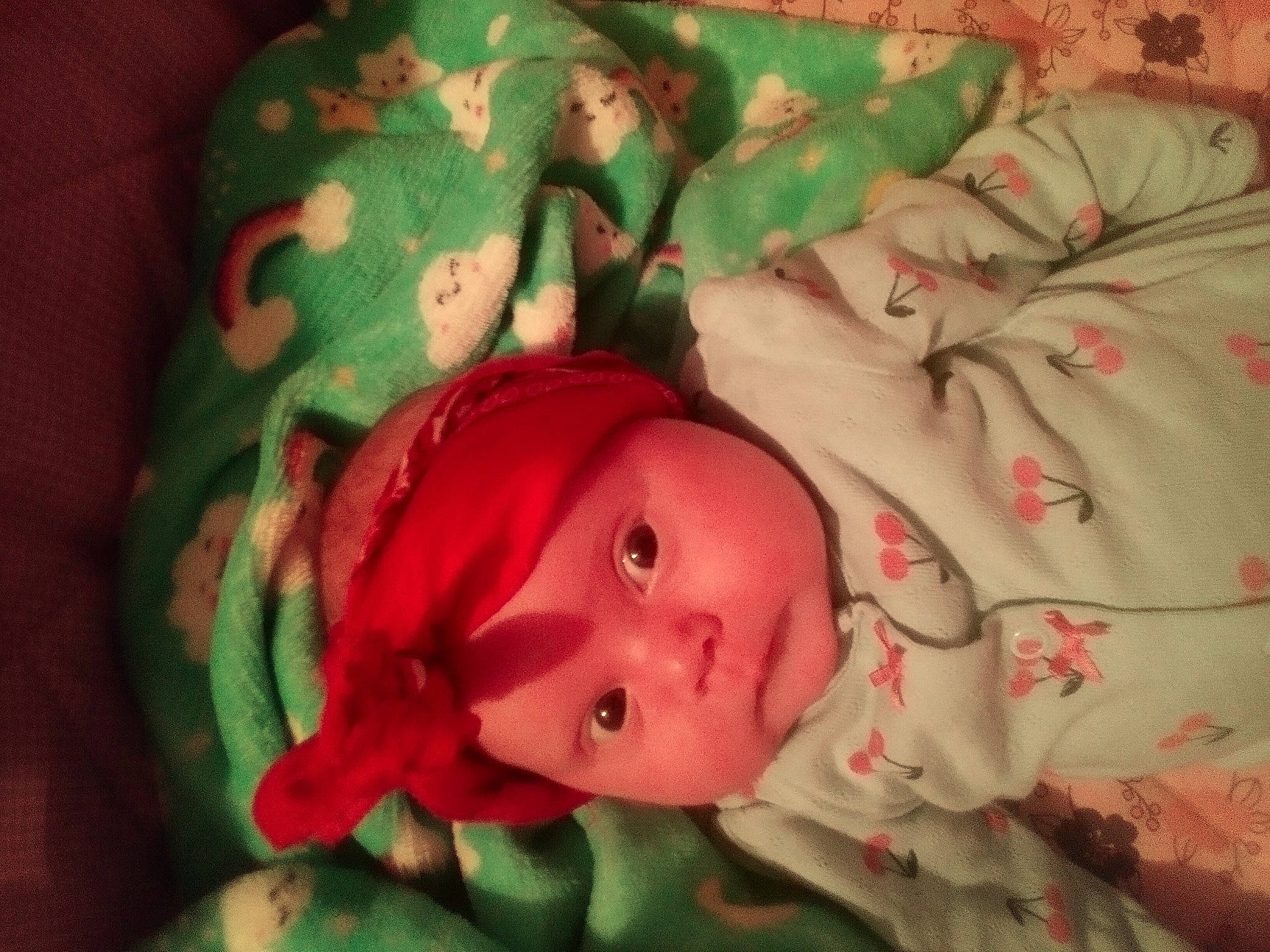 Briella joined the competition — help win amazing prizes! baby, baby_products, baby_safety, baby_toddler_clothing, bedtime, carmine, cheek, child, comfort, eyelash, face, flesh, green, headwear, iris, linens, lip, nose, person, room