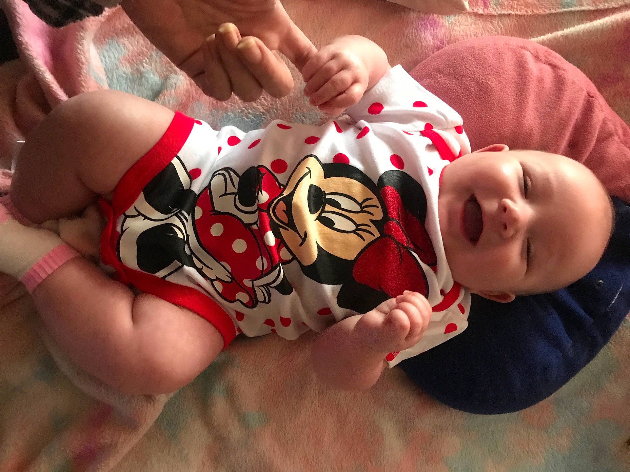 Maci joined the competition — help win amazing prizes! baby, baby_toddler_clothing, cheek, chest, comfort, elbow, eye, finger, gesture, hand, happy, human_body, human_leg, leg, mouth, person, sleeve, textile, thigh, toddler