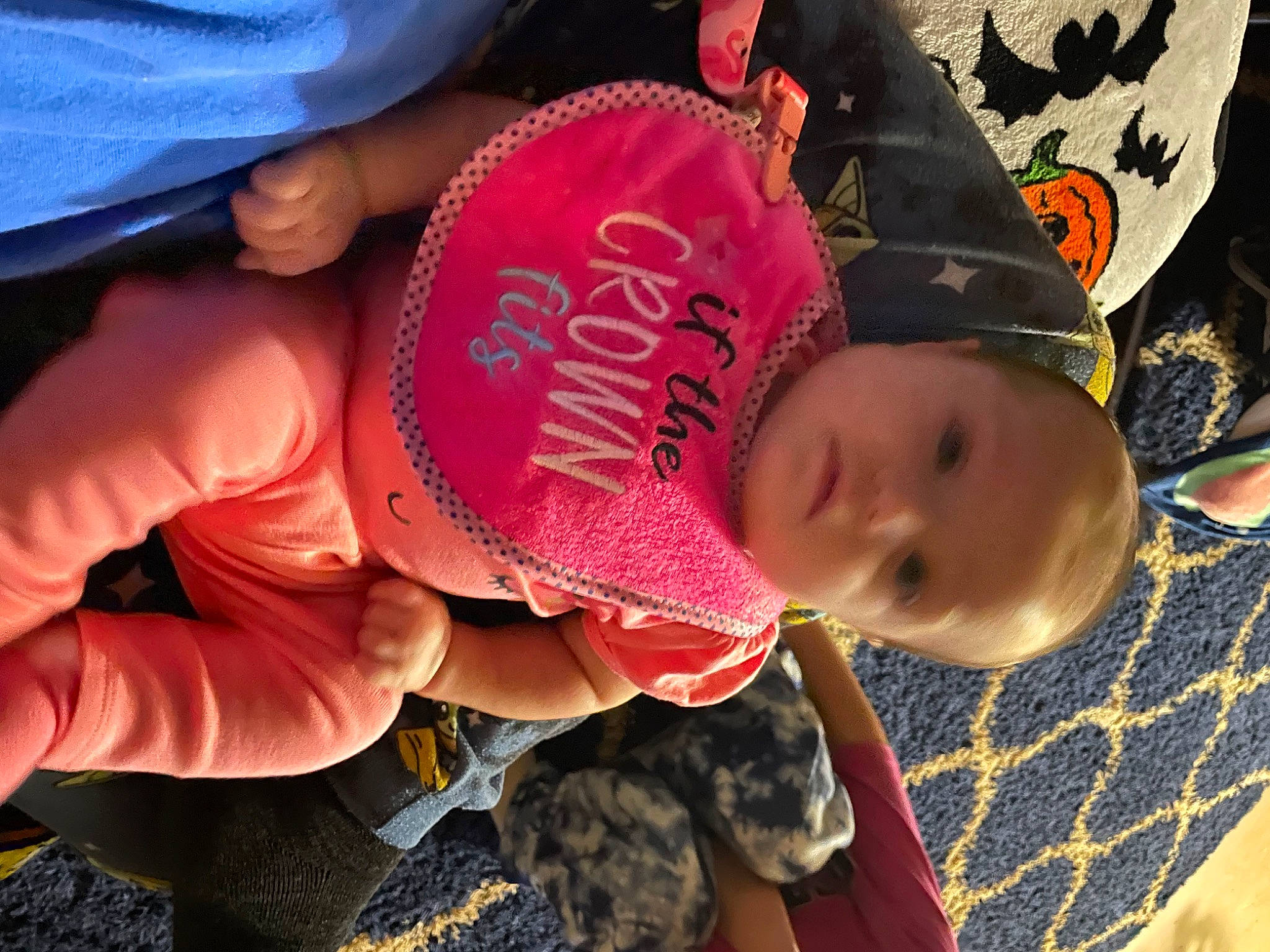 Amberly joined the competition — help win amazing prizes! baby, baby_products, baby_toddler_clothing, beanie, cap, child, cool, fashion_accessory, fun, hair_accessory, happy, hat, magenta, pattern, person, personal_protective_equipment, toddler, wrist