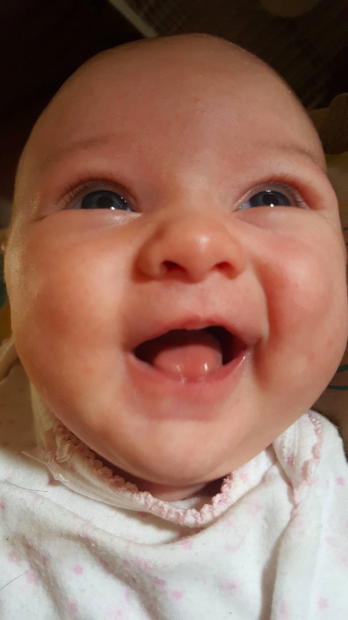Octavianna joined the competition — help win amazing prizes! baby, baby_toddler_clothing, cheek, child, chin, close_up, eyebrow, eyelash, fun, happy, iris, jaw, lip, mouth, nose, person, pink, skin, smile, toddler
