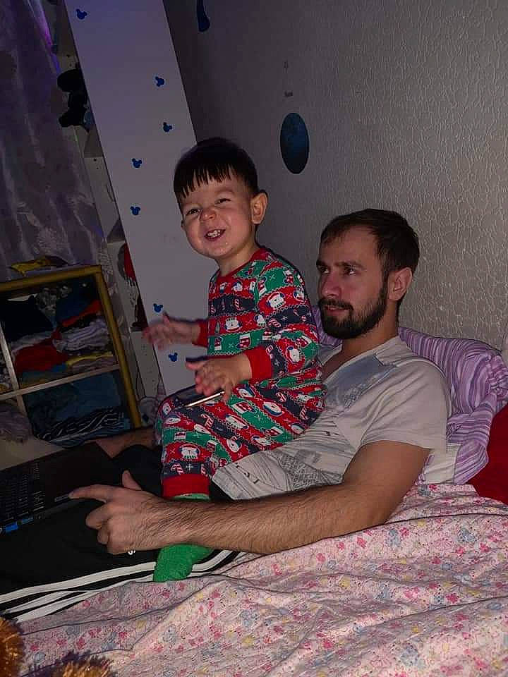 Andrei joined the competition — help win amazing prizes! child, comfort, event, flesh, fun, happy, human_body, joy, lap, leisure, linens, party, person, play, recreation, red, room, sitting, smile, t_shirt