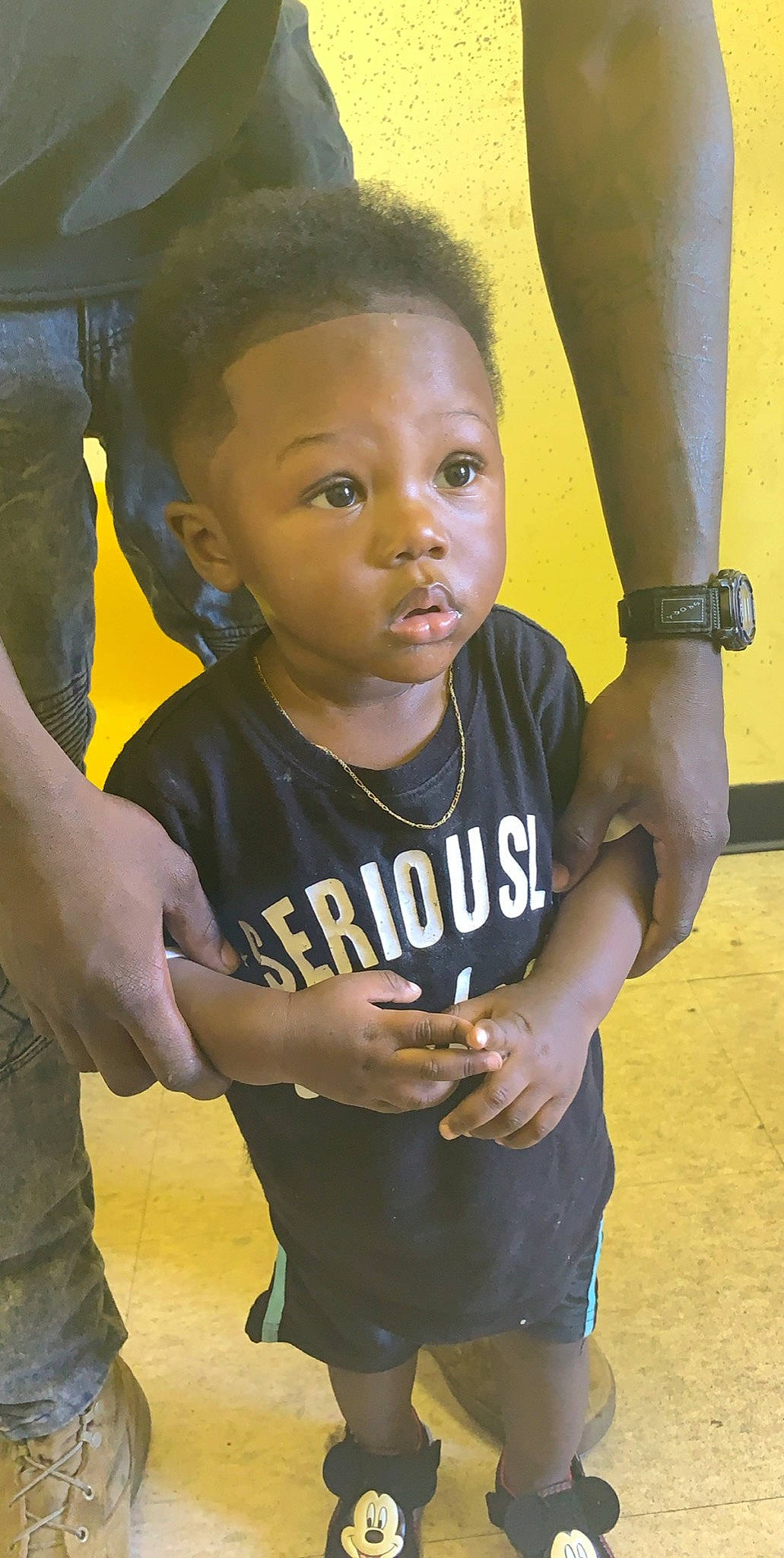 Amarion joined the competition — help win amazing prizes! arm, child, person, smile, surprise, toddler