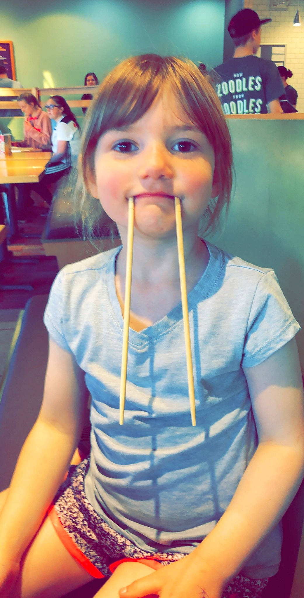 Leyla joined the competition — help win amazing prizes! child, food, mouth, nose, person, tableware