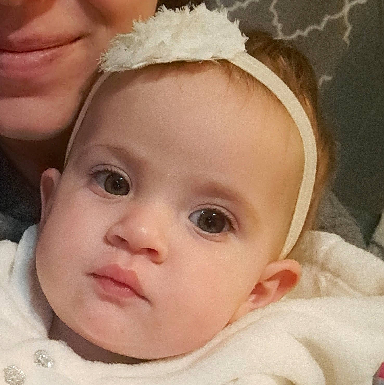 Emerie joined the competition — help win amazing prizes! baby, cheek, chin, ear, eye, eyebrow, eyelash, gesture, hair, happy, head, headgear, iris, lip, neck, nose, person, pink, skin, textile