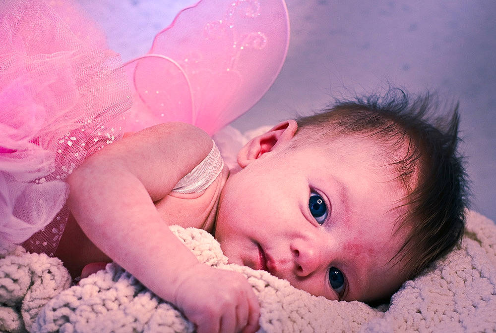 Nora joined the competition — help win amazing prizes! baby, cheek, eye, eyebrow, face, facial_expression, flash_photography, hair, hairstyle, head, human, human_body, iris, lip, mouth, nose, organ, person, photograph, skin
