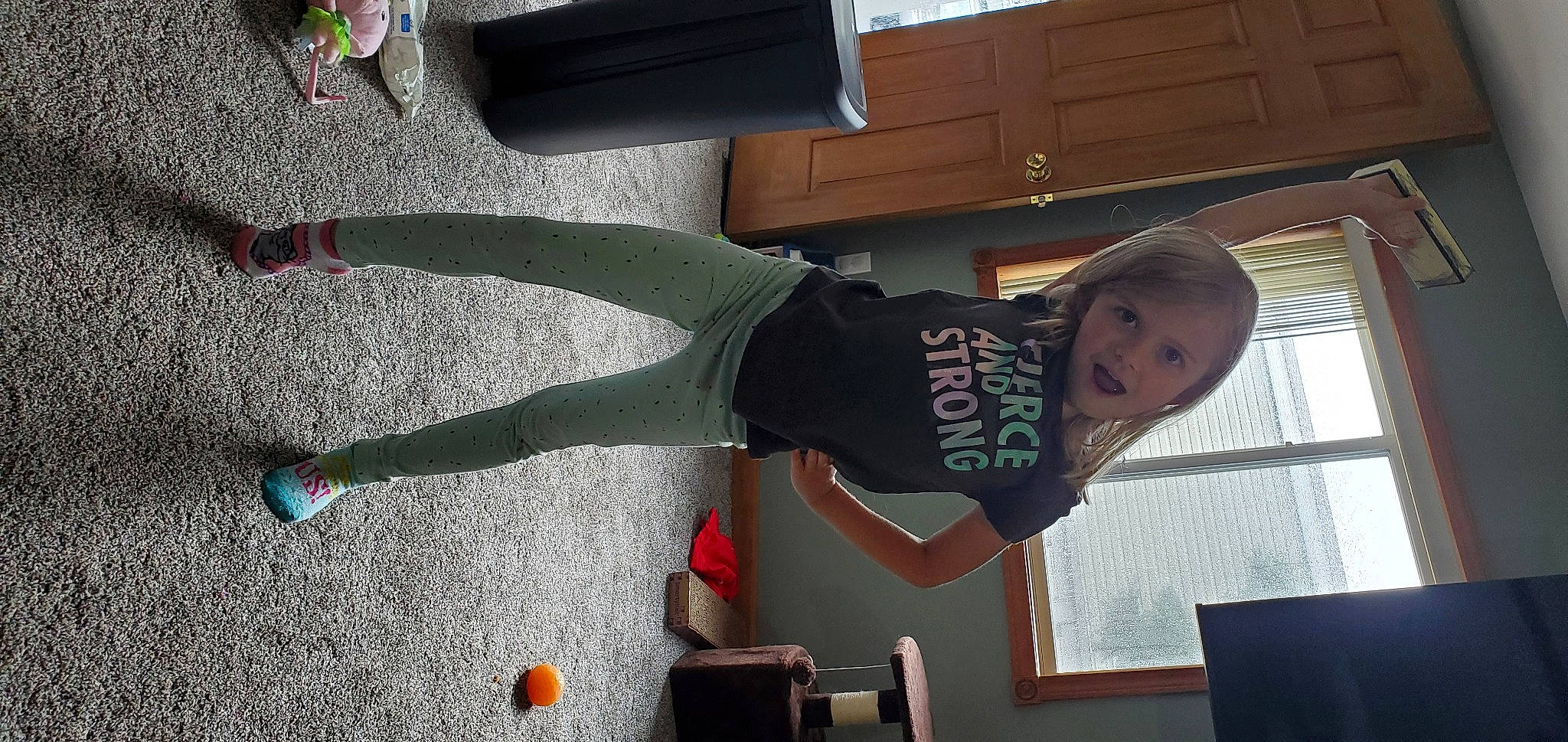 Elaina joined the competition — help win amazing prizes! asphalt, balance, cabinetry, carmine, concrete, elbow, flooring, foot, fun, human_leg, knee, person, physical_fitness, recreation, shorts, sock, sportswear, t_shirt, thigh, walking_shoe