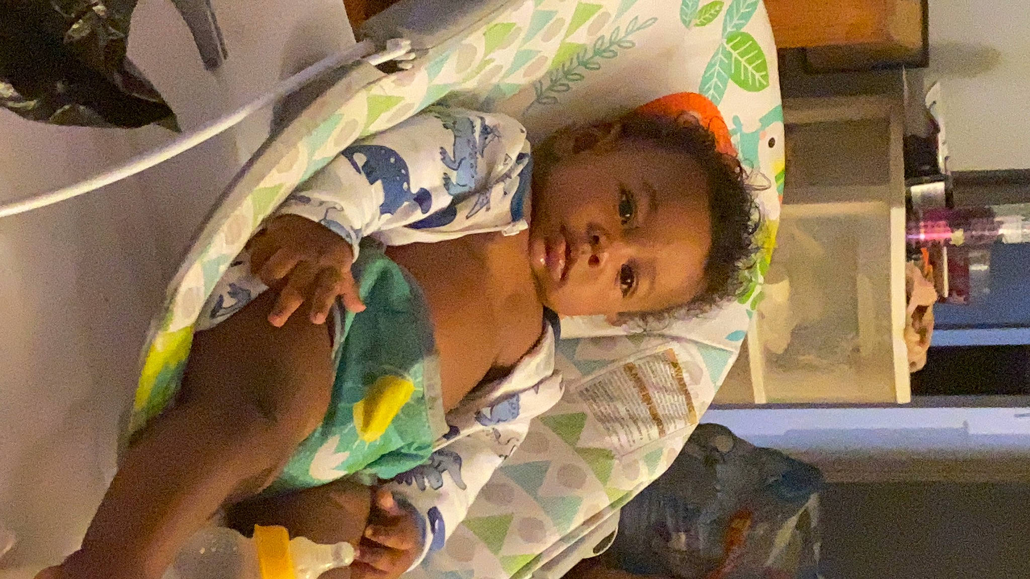 Tyreese joined the competition — help win amazing prizes! baby, baby_products, baby_safety, baby_toddler_clothing, bed, bedding, bedtime, bookcase, child, comfort, facial_expression, fun, head, infant_bed, linens, mouth, person, room, shelf, shelving