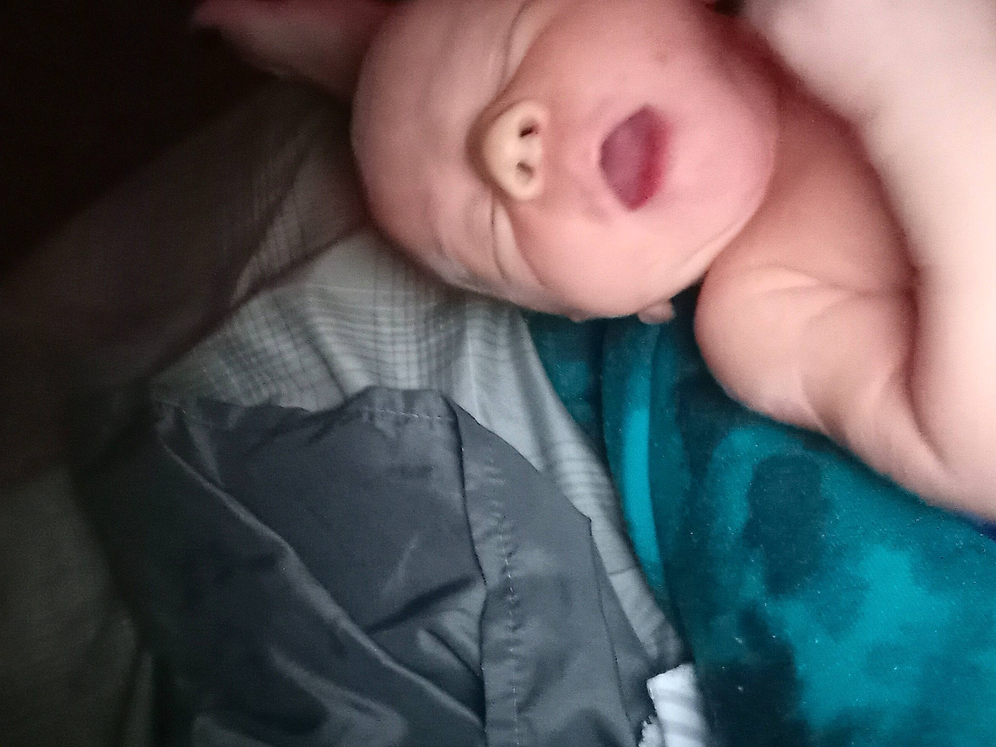 Jackson joined the competition — help win amazing prizes! baby, baby_toddler_clothing, bedtime, child, comfort, darkness, electric_blue, flash_photography, gesture, happy, linens, mouth, nail, nose, person, room, skin, sleeve, smile, thumb